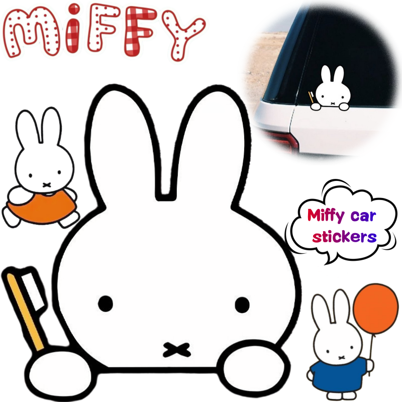 Miffy Rabbit Car Sticker Creat - Atv Parts recension och pris