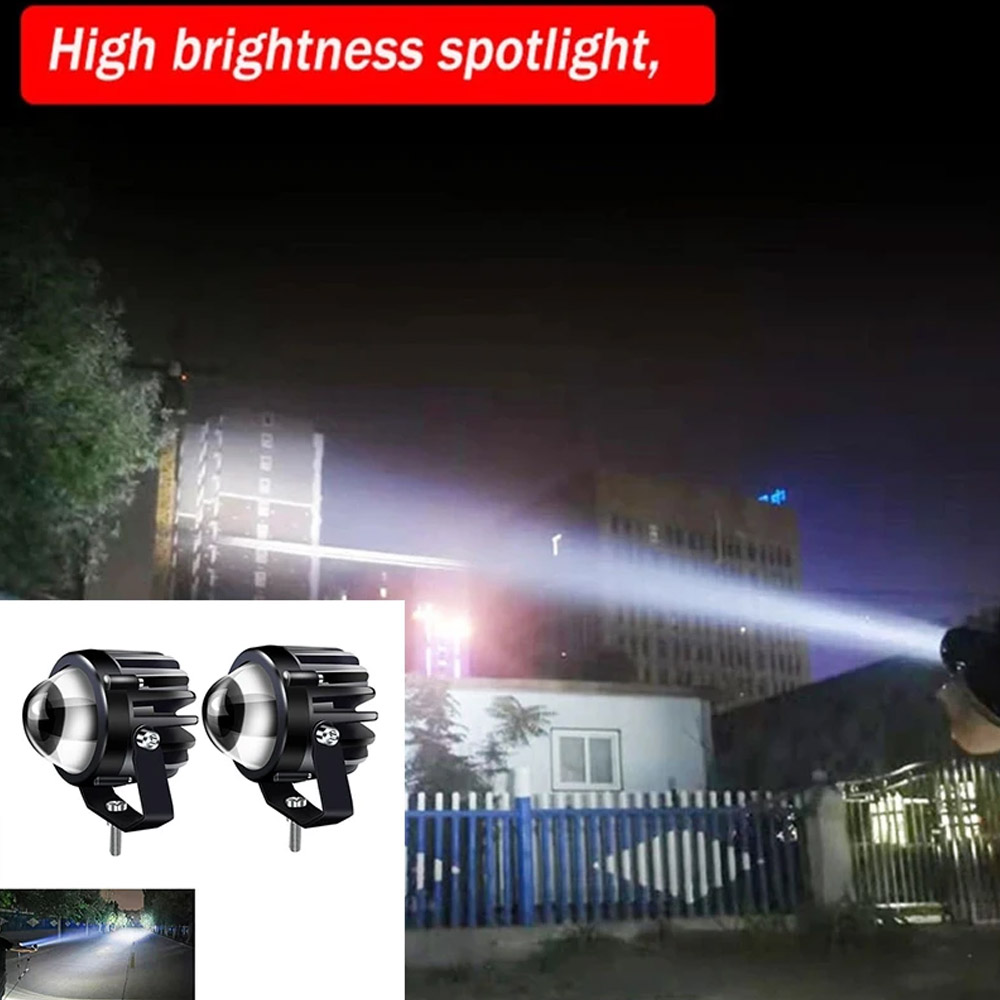 Motorcycle Projector Laser Lig - Universal Motorcycle Led Headlight Projector recension och pris
