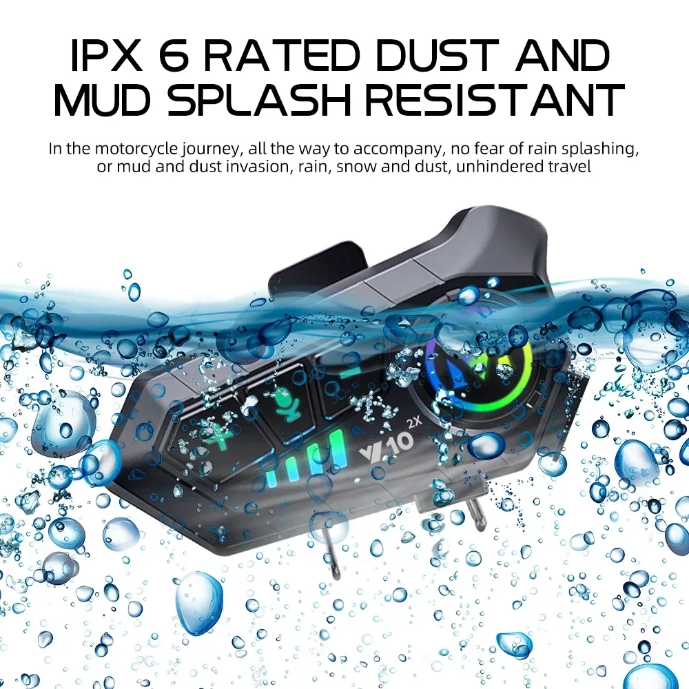 V10 2X Bluetooth Motorcycle He - Full Face Motorcycle Helmet With Bluetooth recension och pris