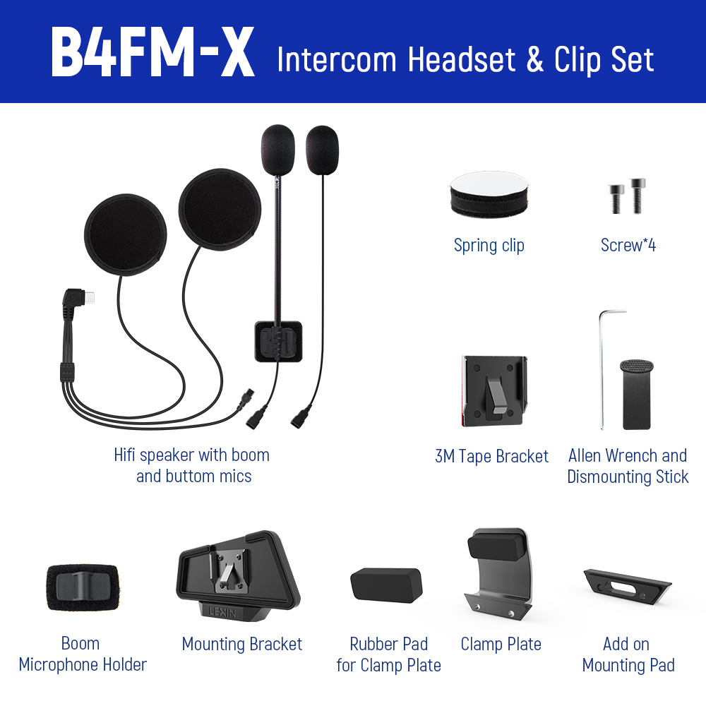 LEXIN LX-B4FM-X Intercom Heads - Full Face Motorcycle Helmet With Bluetooth recension och pris