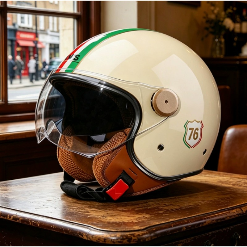 DOT Certification Open Face 3/ - Vintage Open Face Retro Helmet recension och pris