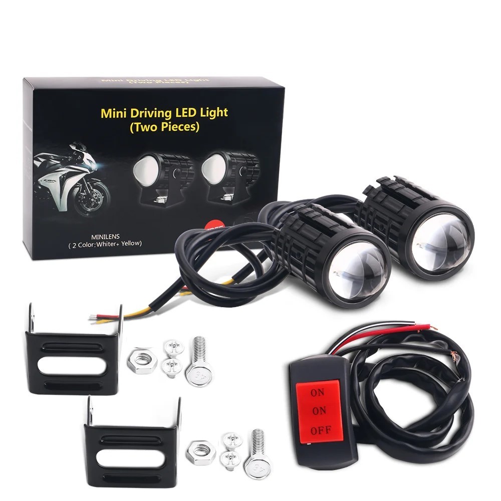 1/2PCS Universal Motorcycle LE - Universal Motorcycle Led Headlight Projector recension och pris