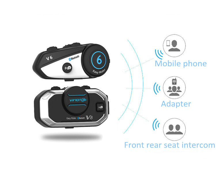 Vimoto V8 Motorcycle Helmet He - Universal Motorcycle Helmet Intercom Headset recension och pris