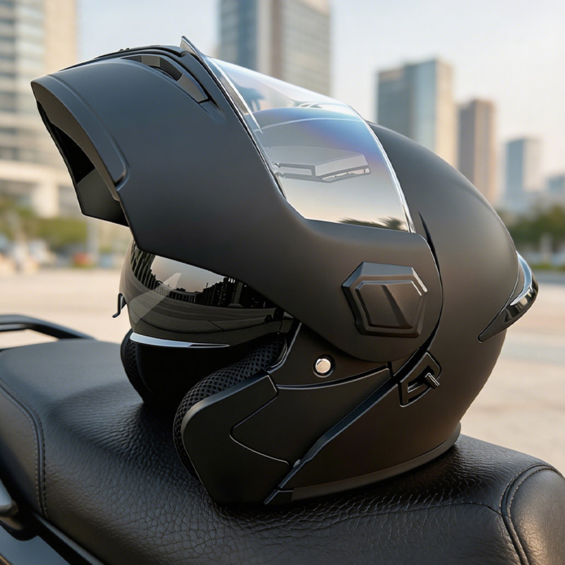 Flip Up Modular Motorcycle Hel - Modular Flip Up Motorcycle Helmet Dot Approved recension och pris