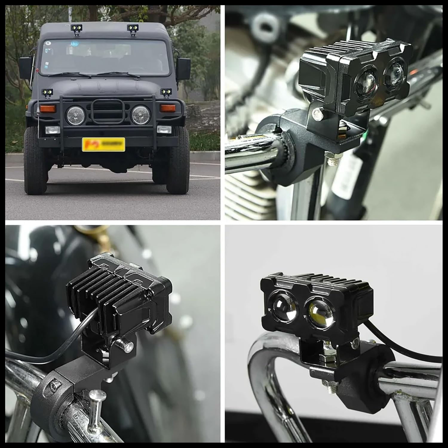 1/2PCS Motorcycle LED Fog Ligh - Atv Parts recension och pris