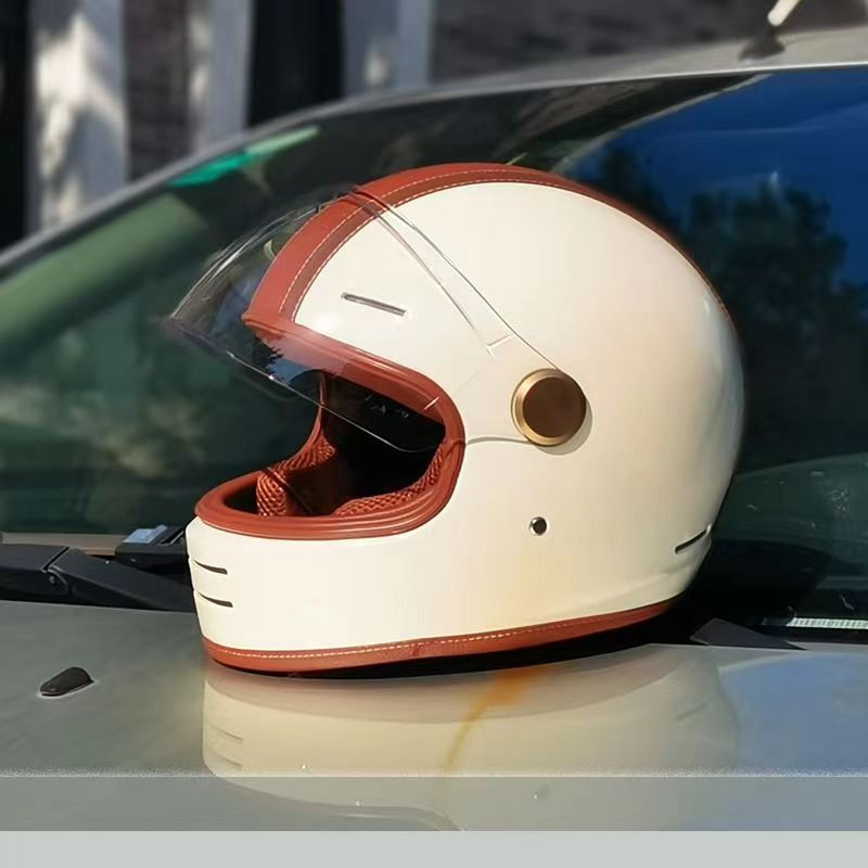 Vintage Casque Motorcycle Helm - Vintage Open Face Retro Helmet recension och pris