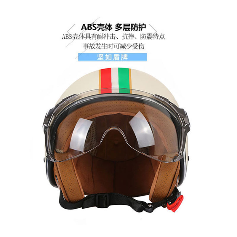 DOT Open Face 3/4 Motorcycle R - Vintage Open Face Retro Helmet recension och pris