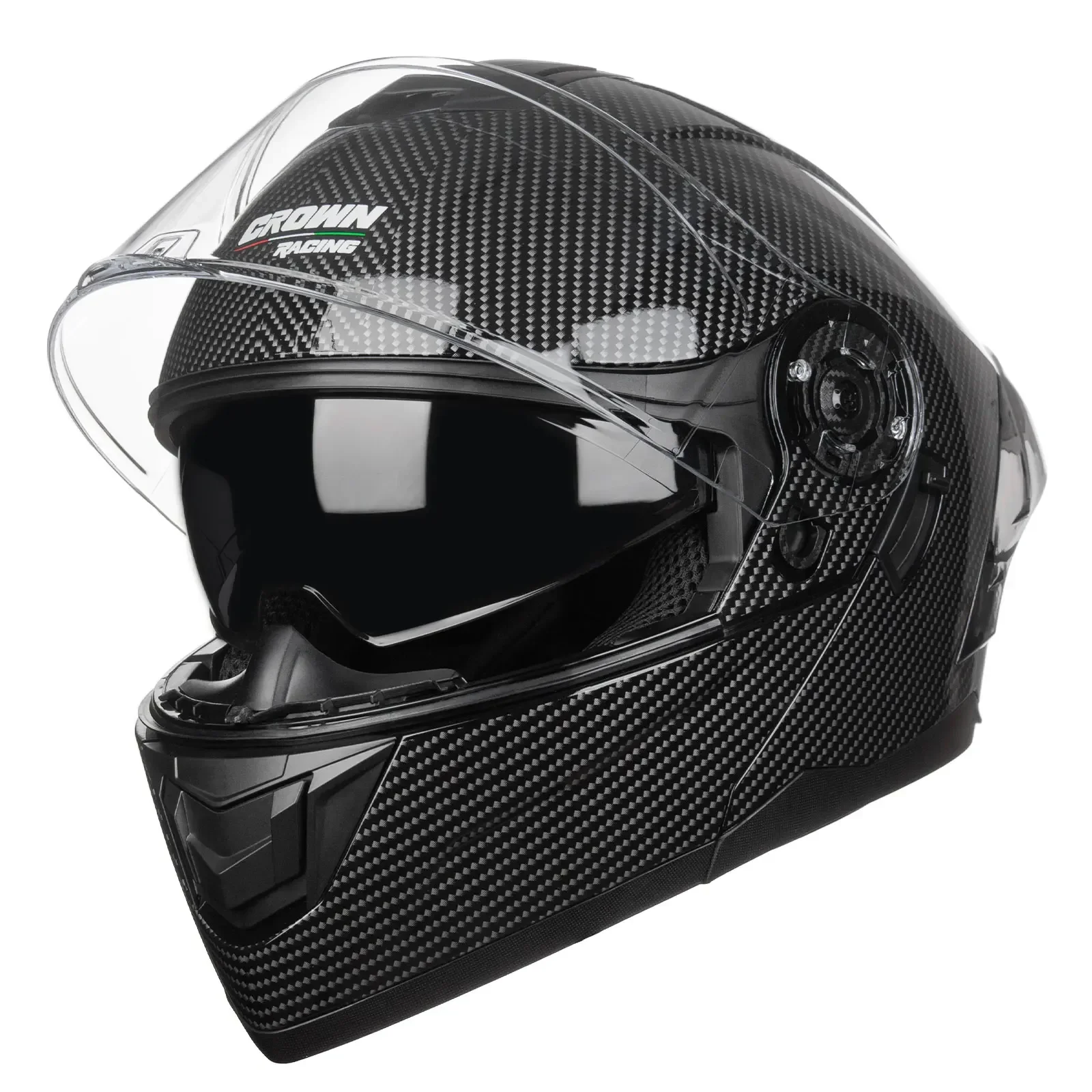 Crown Racing FL900 Modular Mot - Dual Visor Motorcycle Racing Helmet recension och pris
