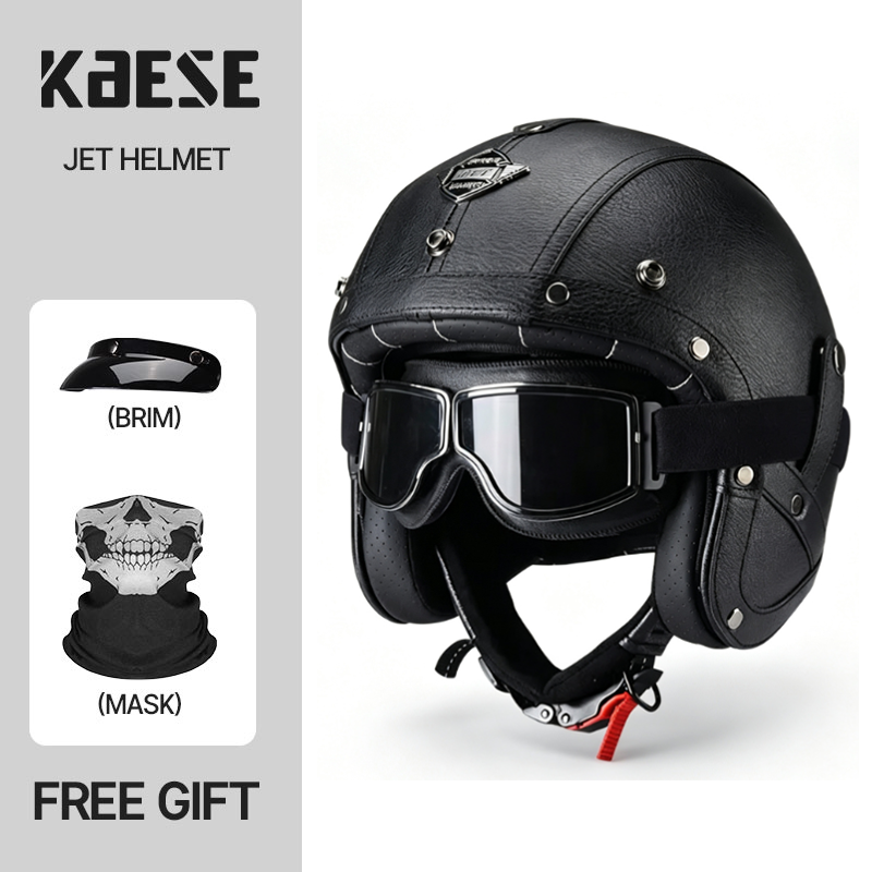 KAESE Classic Gray Cafe Retro  - Vintage Open Face Retro Helmet recension och pris