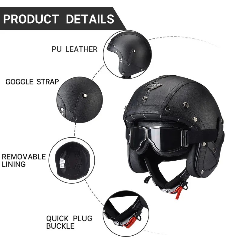 KAESE Classic Gray Cafe Retro  - Vintage Open Face Retro Helmet recension och pris